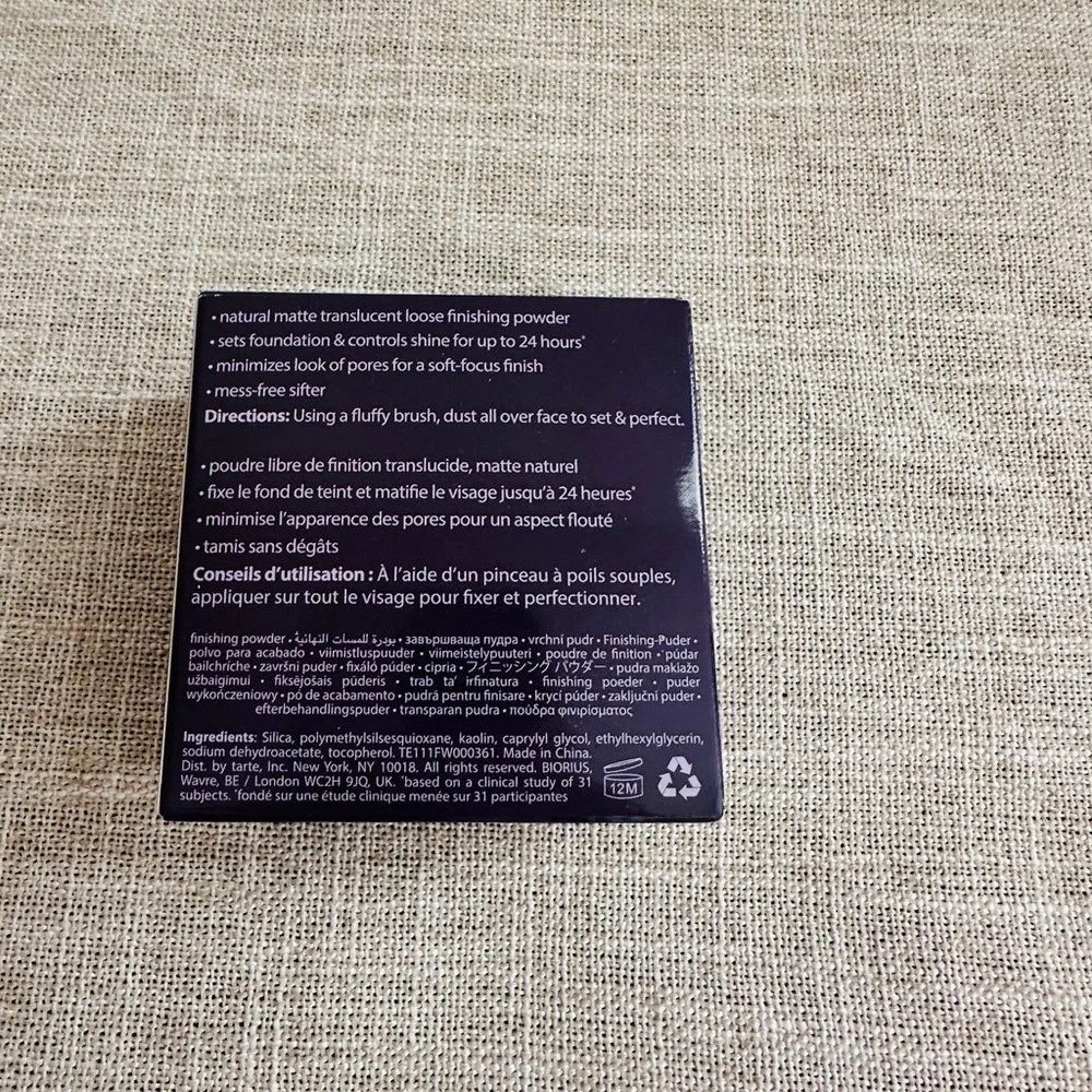 Tarte Natural Matte Translucent Loose Finishing Powder